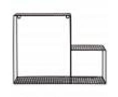 Maisons du Monde Organizador de pared de metal perforado negro