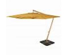 Maisons du Monde Sombrilla lateral de aluminio y tela ocre Camberra