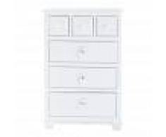 Maisons du Monde Cajonera blanca con 6 cajones Valentine