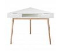Maisons du Monde Escritorio esquinero vintage blanco Artic