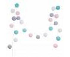 Maisons du Monde Guirnalda luminosa 24 LED de algodón multicolor L.290