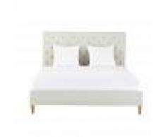 Maisons du Monde Cama capitoné con somier de láminas 160x200 Chesterfield