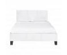 Maisons du Monde Cama con somier de láminas 160 x 200 blanco Zen