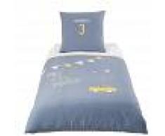 Maisons du Monde Juego de cama infantil de algodón azul 140x200