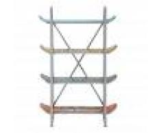 Maisons du Monde Estantería infantil 4 monopatines de metal multicolor L. 86 cm Freestyle