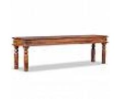vidaXL Banco estilo castillo madera maciza de sheesham 160x35x45 cm
