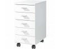Germania Armario archivador con ruedas blanco 4099-84