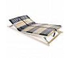 vidaXL Somier de láminas con 42 listones de 7 regiones 140x200 cm FSC