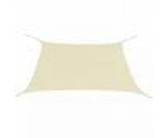 vidaXL Toldo de vela cuadrado tela Oxford 3,6x3,6 m crema