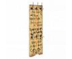 vidaXL Perchero de pared FAMILY con 6 ganchos 120x40 cm