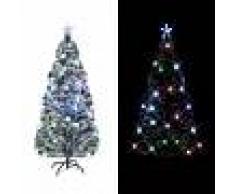 vidaXL Árbol de Navidad artificial con soporte/LED 180 cm 220 ramas