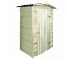 vidaXL Caseta de almacenaje de jardín madera de pino impregnada FSC