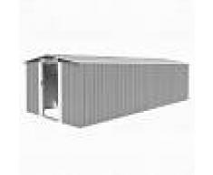 vidaXL Caseta de jardín de metal gris 257x597x178 cm