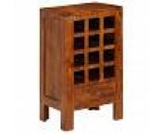 vidaXL Botellero madera acacia maciza 50x37x90 cm marrón