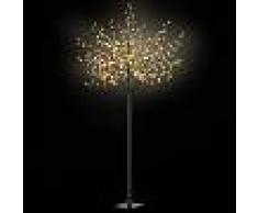 vidaXL Árbol de Navidad flor interior exterior LED IP44 250cm blanco