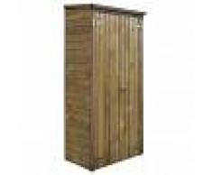 vidaXL Caseta herramientas de jardín FSC madera de pino 85x48x177 cm
