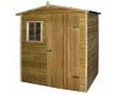 vidaXL Caseta cabaña de jardín madera de pino impregnada FSC 1,5x2 m