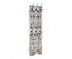 vidaXL Perchero de pared FAMILY RULES con 6 ganchos 120x40 cm