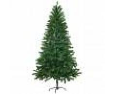 vidaXL Árbol artificial de Navidad con hojas realistas 150 cm verde