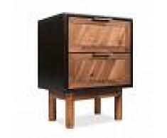 vidaXL Mesita de noche de madera de acacia sólida 40x30x53 cm