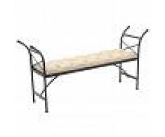 vidaXL Banco tapizado en tela 148,5x35x71,5 cm