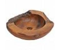 vidaXL Lavabo de teca maciza 45 cm
