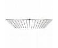 vidaXL Cabezal de ducha cuadrado efecto lluvia acero inoxidable 40x40