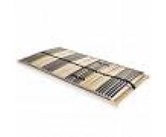 vidaXL Somier de láminas con 42 listones 7 regiones 120x200 cm FSC