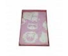 T&R BABY manta de lana cubierta T & R cuna cuna bebe recien nacido rosa crema TU