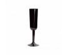 Copa de cava negra de 207 ml - 4 unidades
