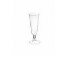 Copa de cava transparente con pie de 150 ml - 4 unidades