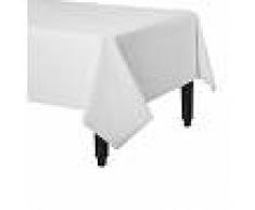 Blanco Mantel de plástico blanco - 1,37 x 2,74 m