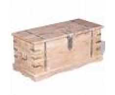 vidaXL Baúl de almacenamiento de madera de acacia
