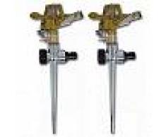 VidaXL Rociador Impulso De Zinc De Riego Del Jardín Con Encaje De Metal 2 Pcs