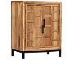 VidaXL Aparador de madera de acacia maciza marrón 60x35x76 cm