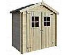 VidaXL Caseta de exterior para el jardín 2x1m de madera 19mm