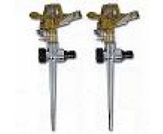 VidaXL Rociador Impulso De Zinc De Riego Del Jardín Con Encaje De Metal 2 Pcs