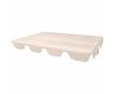 vidaXL Dosel de reemplazo para columpio de jardín 249x185 cm beige