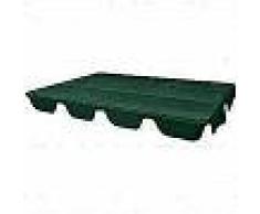 VidaXL Dosel de reemplazo para columpio de jardín 249x185 cm verde