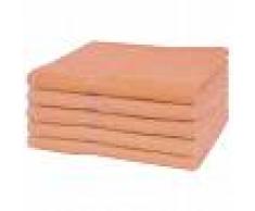 vidaXL Toallas de baño 5 unidades algodón 360 g/m² 100x150cm melocotón