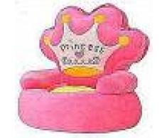 VidaXL Silla de peluche para niños princesa rosa