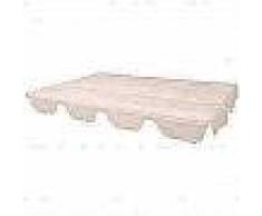 VidaXL Dosel de reemplazo para columpio de jardín 249x185 cm beige