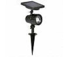Luxbright Foco solar LED de jardín Cannes negro 44109