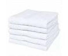 VidaXL Toallas de baño 25 unidades algodón 400 gsm 100x150 blancas
