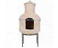 RedFire Chimenea Lima con parrilla arcilla de paja 86033