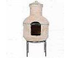 RedFire Chimenea Lima con parrilla arcilla de paja 86033