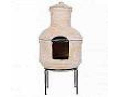 RedFire Chimenea Lima con parrilla arcilla de paja 86033
