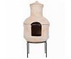 RedFire Chimenea Lima con parrilla arcilla de paja 86033