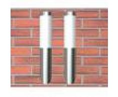 vidaXL 2 Apliques de exterior, lámparas de pared, 6 x 36 cm