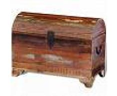 VidaXL Baúl de almacenamiento de madera reciclada maciza